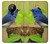 S3839 Oiseau bleu du bonheur Oiseau bleu Etui Coque Housse pour Nokia 5.3