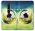 S3844 Ballon de football de football rougeoyant Etui Coque Housse pour Nokia 6.1, Nokia 6 2018