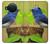 S3839 Oiseau bleu du bonheur Oiseau bleu Etui Coque Housse pour Nokia X10