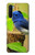 S3839 Oiseau bleu du bonheur Oiseau bleu Etui Coque Housse pour OnePlus Nord