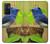 S3839 Oiseau bleu du bonheur Oiseau bleu Etui Coque Housse pour OnePlus 9RT 5G
