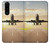 S3837 Avion Décollage Sunrise Etui Coque Housse pour Sony Xperia 5 III