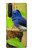 S3839 Oiseau bleu du bonheur Oiseau bleu Etui Coque Housse pour Sony Xperia 1 III