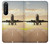 S3837 Avion Décollage Sunrise Etui Coque Housse pour Sony Xperia 1 II