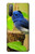 S3839 Oiseau bleu du bonheur Oiseau bleu Etui Coque Housse pour Sony Xperia 10 II