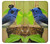 S3839 Oiseau bleu du bonheur Oiseau bleu Etui Coque Housse pour Sony Xperia XA2
