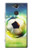 S3844 Ballon de football de football rougeoyant Etui Coque Housse pour Sony Xperia XA2
