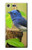 S3839 Oiseau bleu du bonheur Oiseau bleu Etui Coque Housse pour Sony Xperia XZ Premium