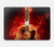 S0415 Graver guitare feu Etui Coque Housse pour MacBook Pro 14 M1,M2,M3 (2021,2023) - A2442, A2779, A2992, A2918