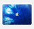 S1869 Tie Dye Bleu Etui Coque Housse pour MacBook Pro 14 M1,M2,M3 (2021,2023) - A2442, A2779, A2992, A2918