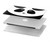 S2085 Panda minimaliste Etui Coque Housse pour MacBook Pro 14 M1,M2,M3 (2021,2023) - A2442, A2779, A2992, A2918