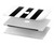 S2297 Noir et blanc rayures verticales Etui Coque Housse pour MacBook Pro 14 M1,M2,M3 (2021,2023) - A2442, A2779, A2992, A2918