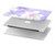 S2361 Fleurs blanches Violet Etui Coque Housse pour MacBook Pro 14 M1,M2,M3 (2021,2023) - A2442, A2779, A2992, A2918