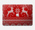 S2835 Renne Motif Tricoté Noël Etui Coque Housse pour MacBook Pro 14 M1,M2,M3 (2021,2023) - A2442, A2779, A2992, A2918