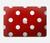 S2951 Rouge Pois Etui Coque Housse pour MacBook Pro 14 M1,M2,M3 (2021,2023) - A2442, A2779, A2992, A2918