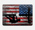S3803 Électricien monteur de lignes drapeau américain Etui Coque Housse pour MacBook Pro 14 M1,M2,M3 (2021,2023) - A2442, A2779, A2992, A2918