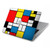 S3814 Composition de dessin au trait Piet Mondrian Etui Coque Housse pour MacBook Pro 14 M1-M5 A2442,A2779,A2992,A2918,A3112,A3185,A3401,A3434,A3112