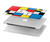 S3814 Composition de dessin au trait Piet Mondrian Etui Coque Housse pour MacBook Pro 14 M1,M2,M3 (2021,2023) - A2442, A2779, A2992, A2918