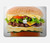 S0790 Hamburger Etui Coque Housse pour MacBook Pro 16 M1,M2,M3,M4 (2021,2024) - A3403, A3186, A2991, A2780, A2485