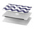 S2345 Marine Bleu Shavron Zig zag Etui Coque Housse pour MacBook Pro 16 M1,M2,M3,M4 (2021,2024) - A3403, A3186, A2991, A2780, A2485
