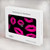 S2933 Bisous Rose Lips sur Noir Etui Coque Housse pour MacBook Pro 16 M1,M2 (2021,2023) - A2485, A2780