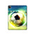 S3844 Ballon de football de football rougeoyant Etui Coque Housse pour iPad Pro 12.9 (2022,2021,2020,2018, 3rd, 4th, 5th, 6th)