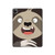 S3855 Dessin animé visage paresseux Etui Coque Housse pour iPad Pro 12.9 (2022, 2021, 2020, 2018), iPad Air 13 (2025, 2024)