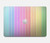 S3849 Couleurs verticales colorées Etui Coque Housse pour MacBook Air 13″ - A1932, A2179, A2337