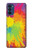 S3675 Tâche de couleur Etui Coque Housse pour Motorola Moto G41
