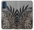 S3692 Feuilles de palmier gris noir Etui Coque Housse pour Motorola Moto G41
