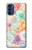 S3705 Fleur florale pastel Etui Coque Housse pour Motorola Moto G41