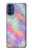 S3706 Arc-en-ciel pastel Galaxy Pink Sky Etui Coque Housse pour Motorola Moto G41