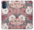 S3716 Motif floral rose Etui Coque Housse pour Motorola Moto G41