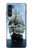 S1096 Bateau à voile dans un océan Etui Coque Housse pour Motorola Moto G200 5G