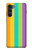 S3678 Vertical arc-en-ciel coloré Etui Coque Housse pour Motorola Moto G200 5G
