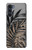 S3692 Feuilles de palmier gris noir Etui Coque Housse pour Motorola Moto G200 5G