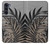 S3692 Feuilles de palmier gris noir Etui Coque Housse pour Motorola Moto G200 5G