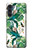 S3697 Oiseaux de la vie des feuilles Etui Coque Housse pour Motorola Moto G200 5G