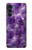S3713 Graphique violet améthyste à quartz imprimé Etui Coque Housse pour Motorola Moto G200 5G