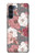 S3716 Motif floral rose Etui Coque Housse pour Motorola Moto G200 5G