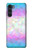 S3747 Polygone de drapeau trans Etui Coque Housse pour Motorola Moto G200 5G