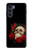 S3753 Roses de crâne gothique sombre Etui Coque Housse pour Motorola Moto G200 5G