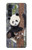 S3793 Peinture de neige mignon bébé panda Etui Coque Housse pour Motorola Moto G200 5G