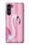 S3805 Flamant Rose Pastel Etui Coque Housse pour Motorola Moto G200 5G