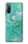 S2653 Dragon Vert Turquoise Pierre Graphique Etui Coque Housse pour Sony Xperia 10 III Lite