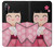 S3042 Japon fille Hina Sakura Kimono Poupée Etui Coque Housse pour Sony Xperia 10 III Lite