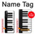 S3078 Noir et blanc Clavier de piano Etui Coque Housse pour Sony Xperia 10 III Lite