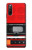 S3204 Rouge Cassette Recorder graphique Etui Coque Housse pour Sony Xperia 10 III Lite