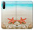 S3212 Coquilles de mer Étoile de mer Plage Etui Coque Housse pour Sony Xperia 10 III Lite