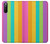 S3678 Vertical arc-en-ciel coloré Etui Coque Housse pour Sony Xperia 10 III Lite